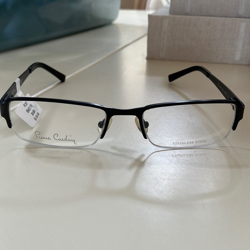 Pierre Cardin Black PC607 StnBlk 53-19-149 new eyeglasses eyewear ladies